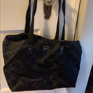 Coach canvas tote